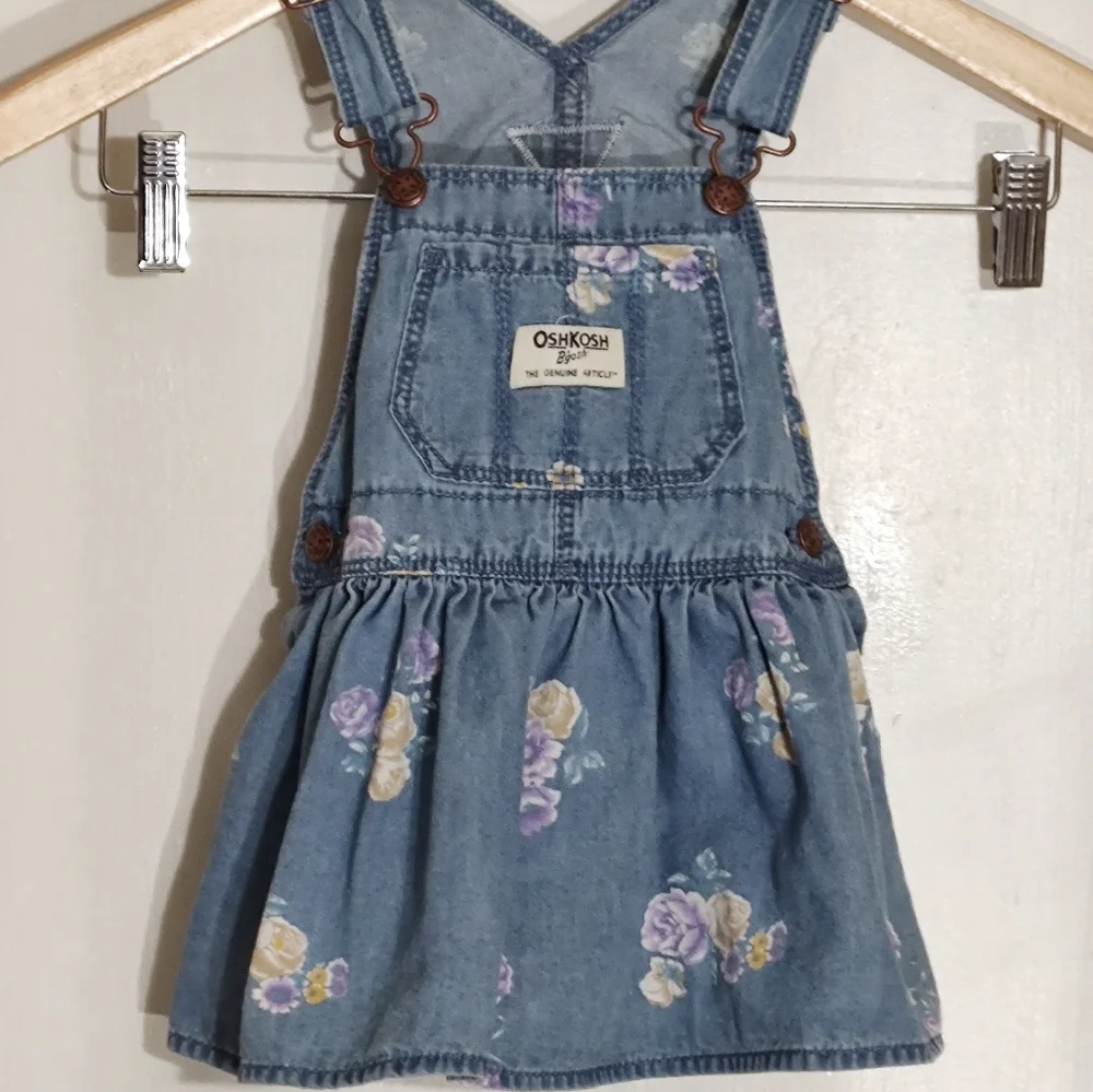 OshKosh B'gosh Blue Floral Kids Denim Dress